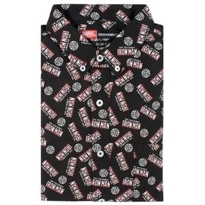 iron man button up shirt
